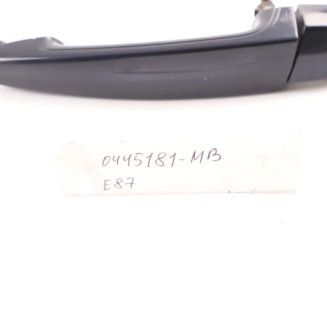 Door Handle BMW E81 E82 E87 Left Grab N/S Outside Monacoblau Blue Metallic A35 to with Part number 0445181 Door Handle BMW E81 E82 E87 Left Grab N/S Outside Monacoblau Blue Metallic A35 - SKU 0445181-MB - Part number 0445181