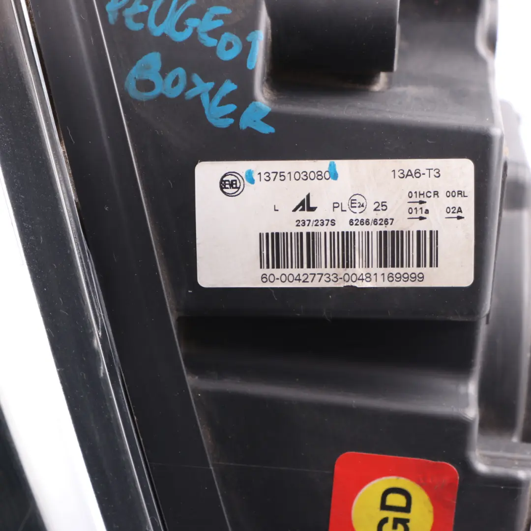 Headlight Headlamp Lamp Light Front Left N/S to Peugeot Boxer with Part number 1375103080 Peugeot Boxer Headlight Headlamp Lamp Light Front Left N/S - SKU rhd-1375103080 - Part number 1375103080