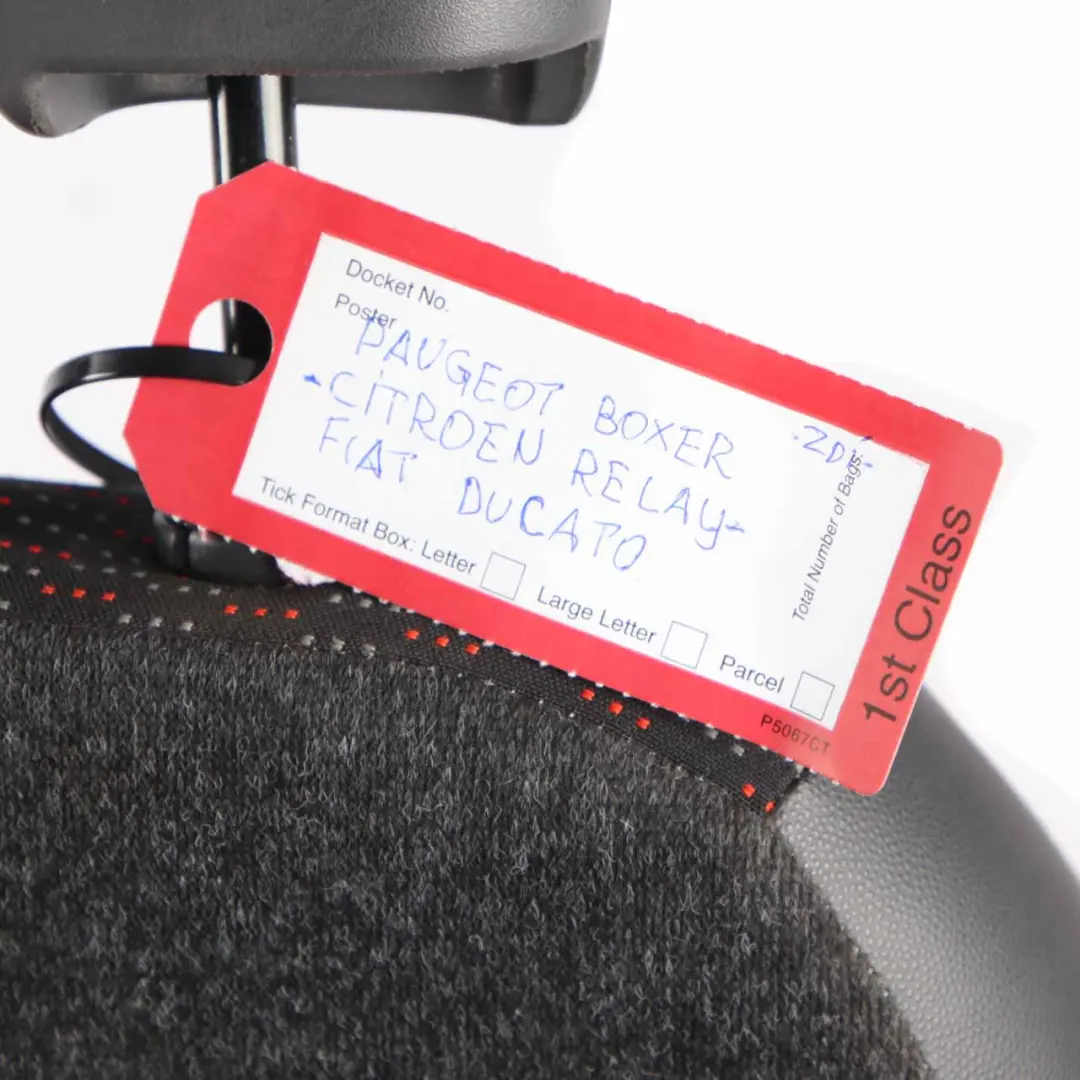 Front Seat Citroen Relay Fiat Ducato Double Left N/S Cloth Tedeo Sofis Fabric to with Part number 1607185080 Front Seat Citroen Relay Fiat Ducato Double Left N/S Cloth Tedeo Sofis Fabric - SKU rhd-1607185080 - Part number 1607185080