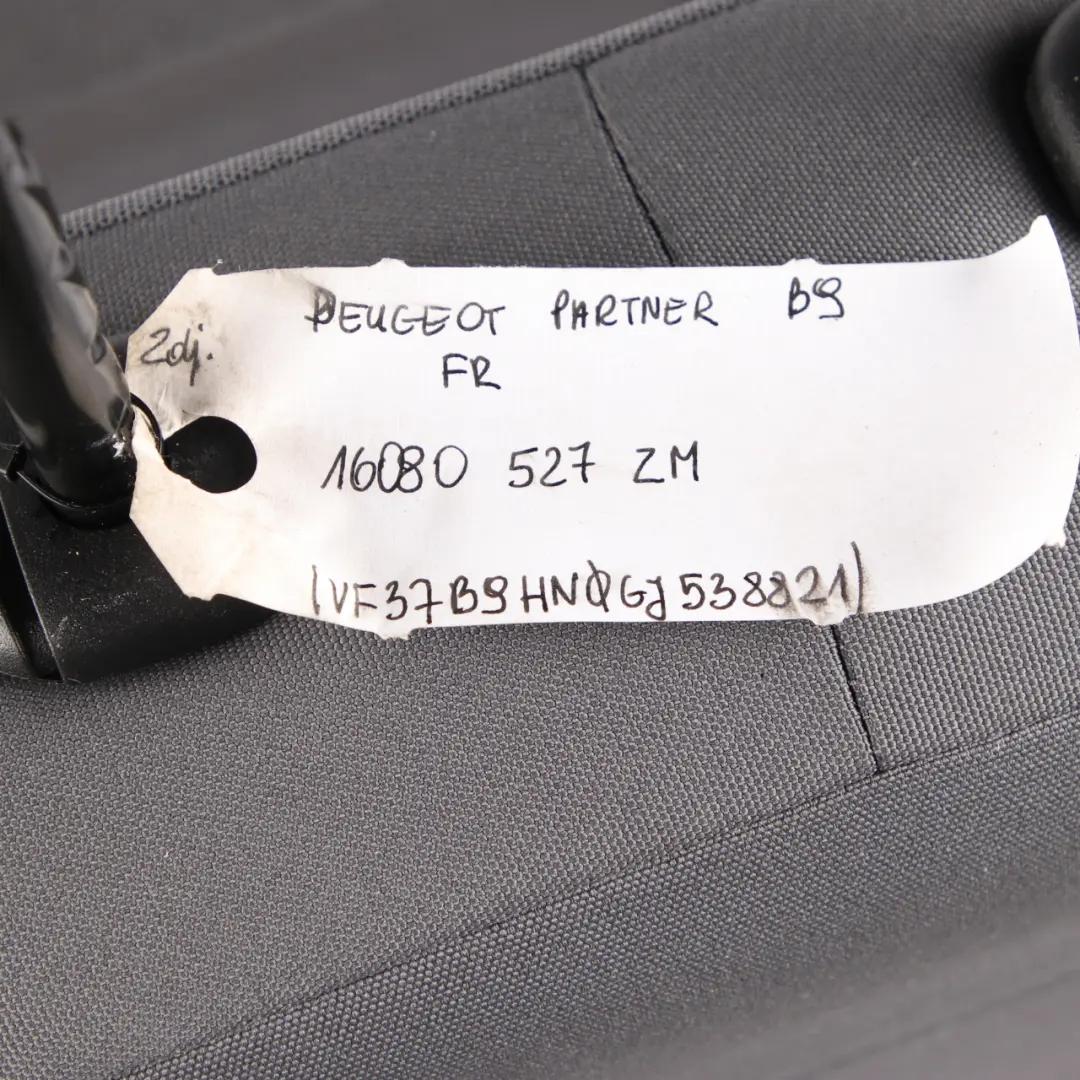 Front Seat Right O/S Passenger Side Double Seat Cloth Grey to Peugeot Partner B9 with Part number 16080517ZM Peugeot Partner B9 Front Seat Right O/S Passenger Side Double Seat Cloth Grey - SKU rhd-16080527ZM - Part number 16080517ZM