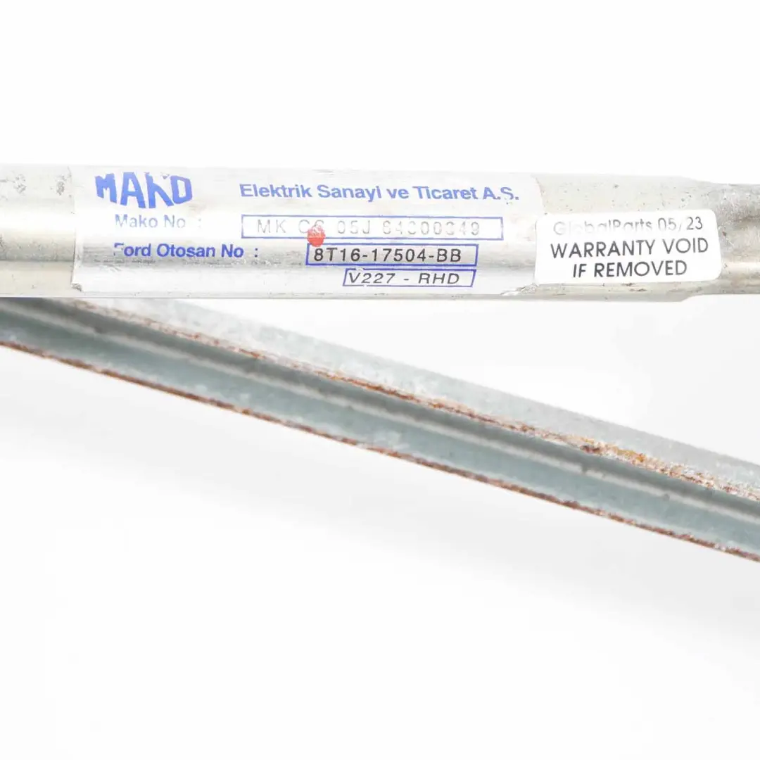 Windscreen Front Wiper Motor Linkage System to Ford Transit Connect with Part number 17504BB Ford Transit Connect Windscreen Front Wiper Motor Linkage System - SKU RHD-17504BB - Part number 17504BB