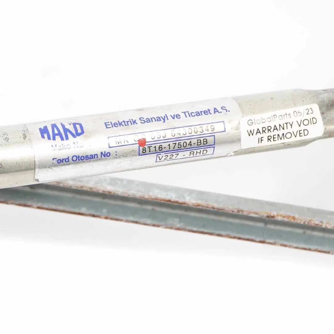 Windscreen Front Wiper Motor Linkage System to Ford Transit Connect with Part number 17504BB Ford Transit Connect Windscreen Front Wiper Motor Linkage System - SKU RHD-17504BB - Part number 17504BB