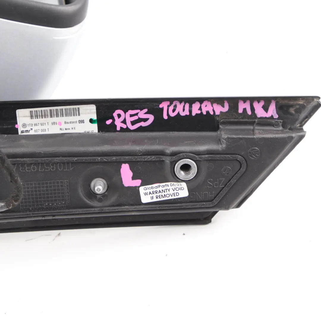 MK1 Wing Mirror Door Left N/S Reflex Silver to Volkswagen Touran with Part number 1T2857501T Volkswagen Touran MK1 Wing Mirror Door Left N/S Reflex Silver - SKU rhd-1T2857501T-RES - Part number 1T2857501T