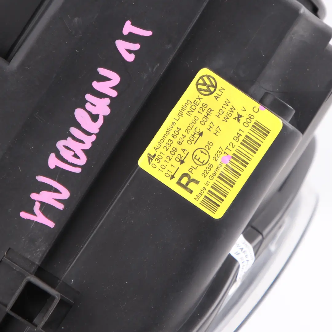 Headlight Headlamp Light Lamp Front Right O/S to Volkswagen Touran with Part number 1T2941006C Volkswagen Touran Headlight Headlamp Light Lamp Front Right O/S - SKU rhd-1T2941006C - Part number 1T2941006C