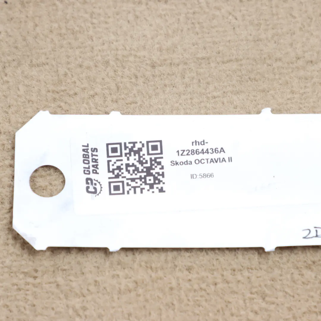 Floor Mats Set Interior Front Rear Floor Cover Ivory to Skoda Octavia II with Part number 1Z2864436A Skoda Octavia II Floor Mats Set Interior Front Rear Floor Cover Ivory - SKU rhd-1Z2864436A - Part number 1Z2864436A