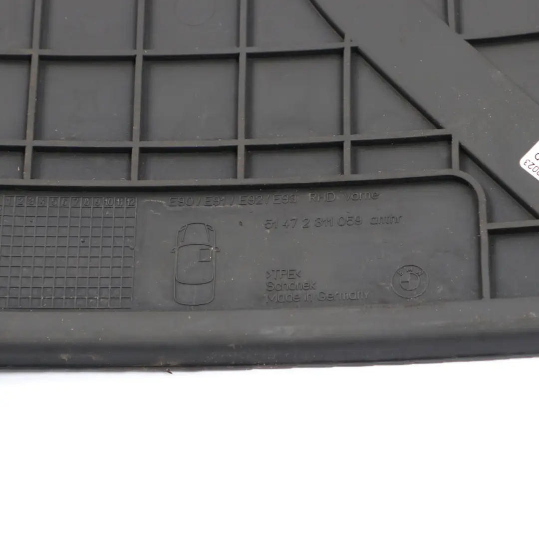 Floor Mats BMW E90 E91 All Weather Interior Front Rear Rubber Cover Set to with Part number 2311059 Floor Mats BMW E90 E91 All Weather Interior Front Rear Rubber Cover Set - SKU rhd-2311059-1 - Part number 2311059