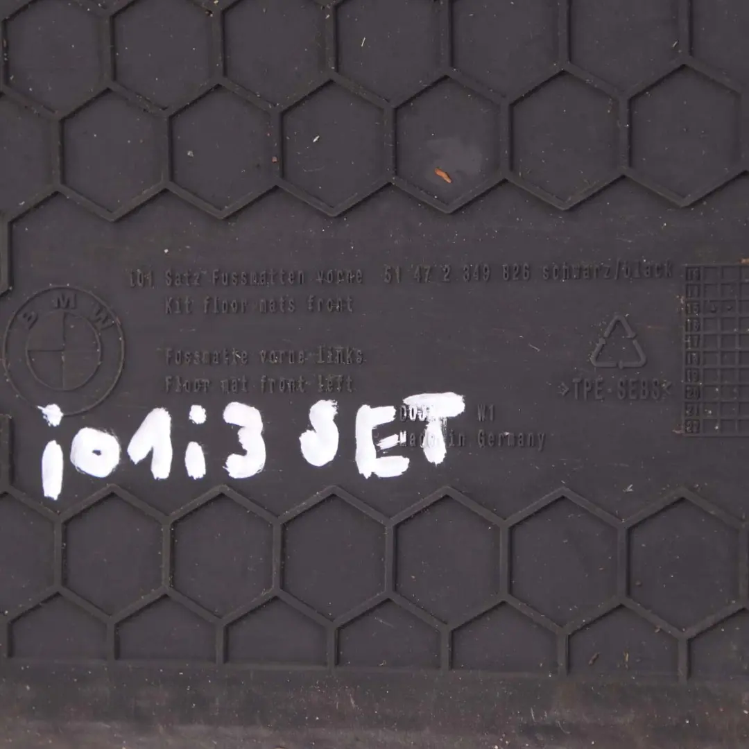 Interior Front Rear Floor All-Weather Mats Set 2353819 to BMW i3 I01 with Part number 2349826 BMW i3 I01 Interior Front Rear Floor All-Weather Mats Set 2353819 - SKU rhd-2349826 - Part number 2349826