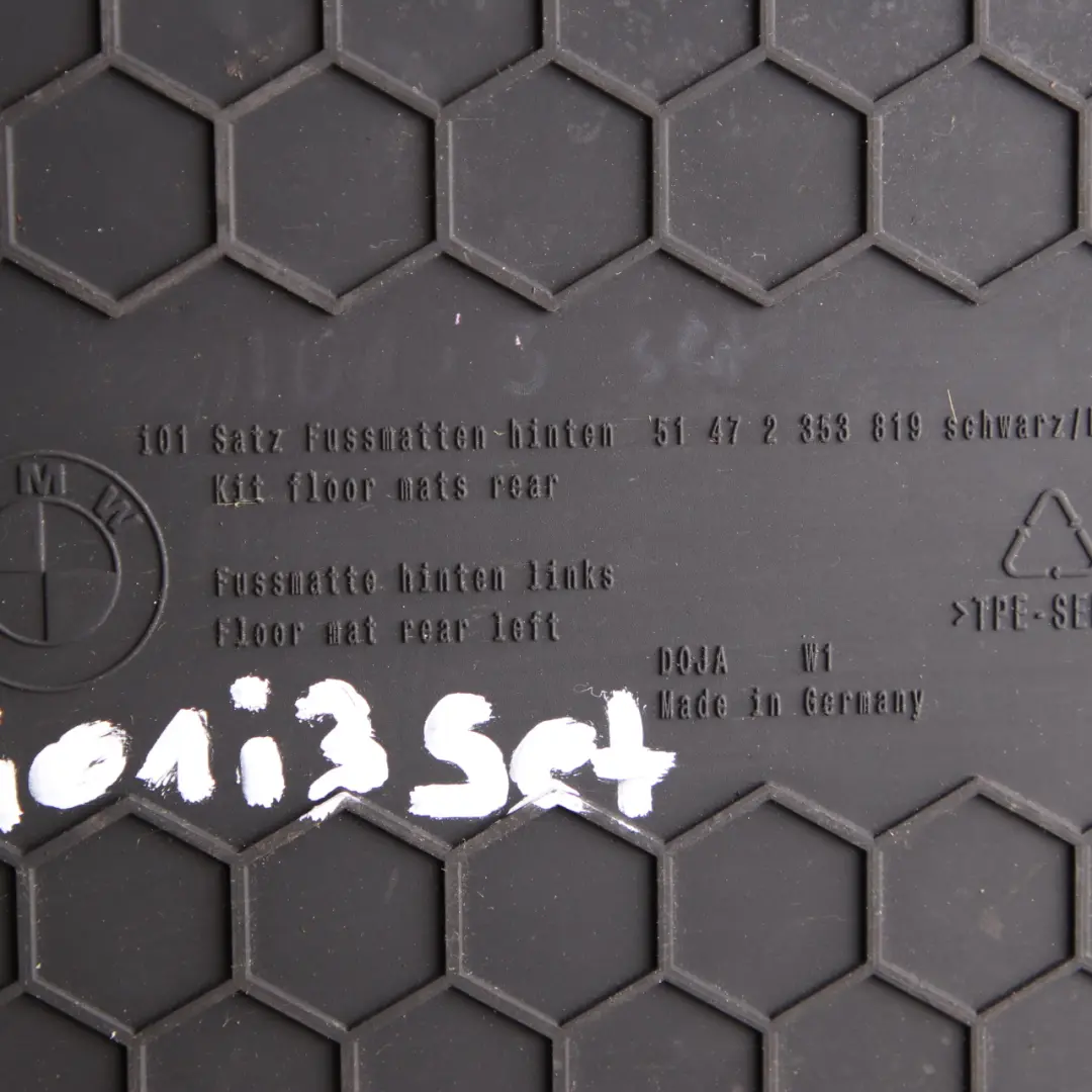 BMW i3 I01 Interior Front Rear Floor All-Weather Mats Set 2353819 - SKU rhd-2349826 - Part number 2349826