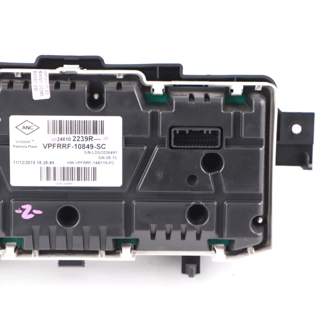 Renault Trafic 3 Diesel Instrument Cluster Speedo Clocks Meter Manual - SKU rhd-248102239R - Part number 248102239R