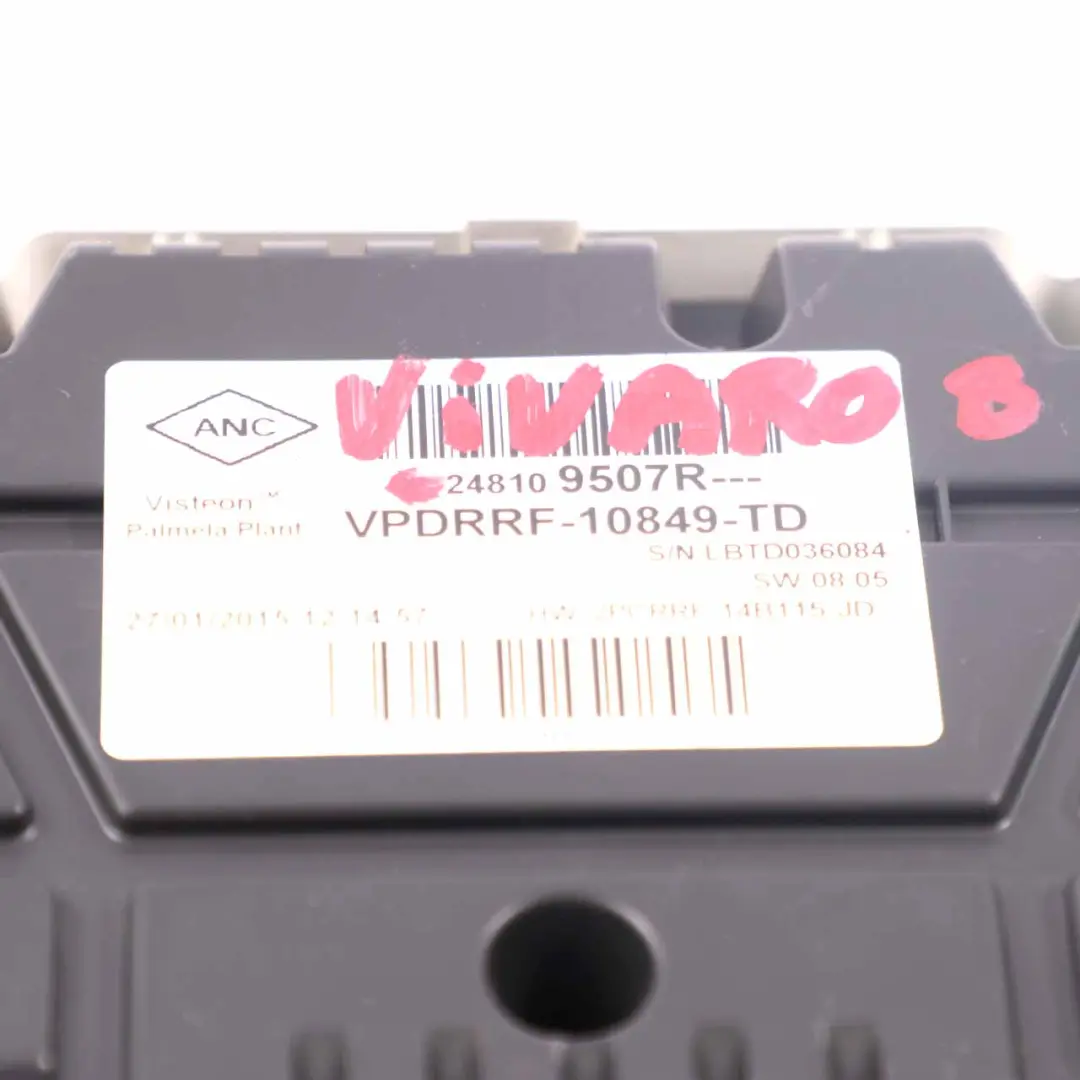 Vauxhall Vivaro B Diesel Instrument Cluster Speedo Clocks Manual - SKU rhd-248109507R - Part number 248109507R