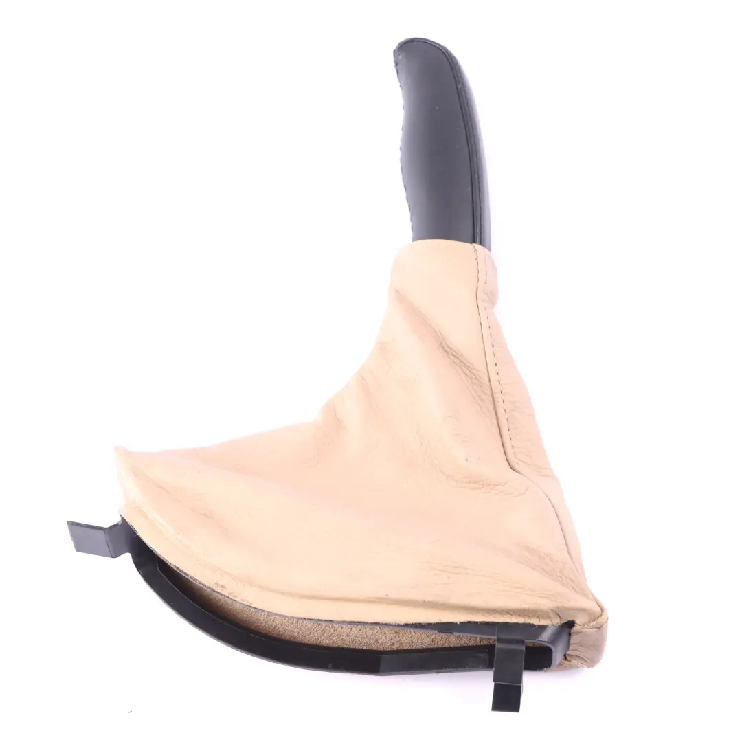 BMW E39 Handbrake Lever Cover Parking Brake Gaiter Leather Beige - SKU rhd-2498836 - Part number 2498836