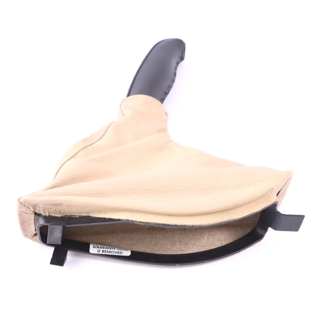 Handbrake Lever Cover Parking Brake Gaiter Leather Beige to BMW E39 with Part number 2498836 BMW E39 Handbrake Lever Cover Parking Brake Gaiter Leather Beige - SKU rhd-2498836 - Part number 2498836