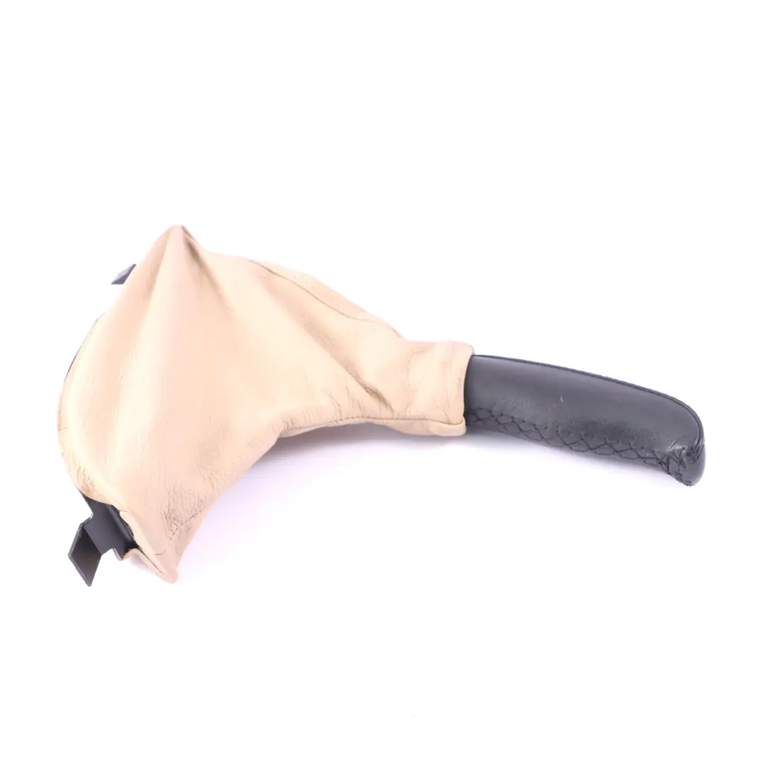 Handbrake Lever Cover Parking Brake Gaiter Leather Beige to BMW E39 with Part number 2498836 BMW E39 Handbrake Lever Cover Parking Brake Gaiter Leather Beige - SKU rhd-2498836 - Part number 2498836