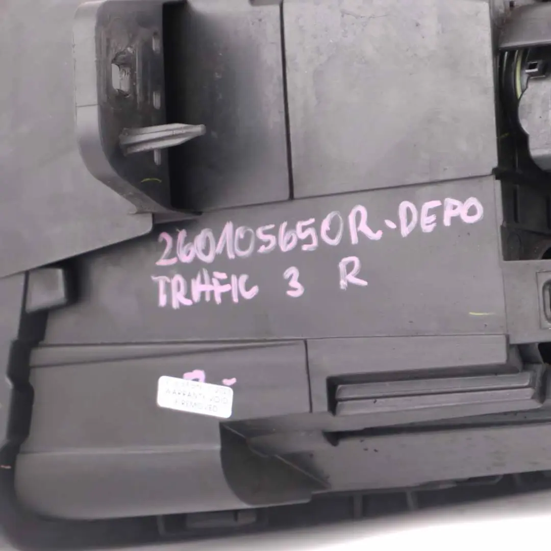 Headlamp Headlight Front Right O/S Lamp Light DEPO to Renault Trafic 3 with Part number 260105650R Renault Trafic 3 Headlamp Headlight Front Right O/S Lamp Light DEPO - SKU rhd-260105650R-DEPO - Part number 260105650R