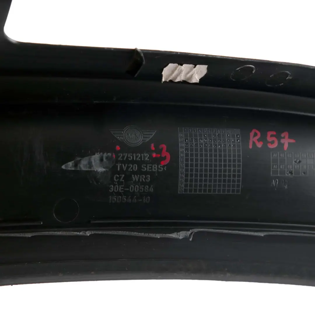 Apron Scuttle Cover Trim Left N/S to Mini Cooper One R55 R56 R57 LCI 3 with Part number 2751212 Mini Cooper One R55 R56 R57 LCI 3 Apron Scuttle Cover Trim Left N/S - SKU rhd-2751212-3 - Part number 2751212