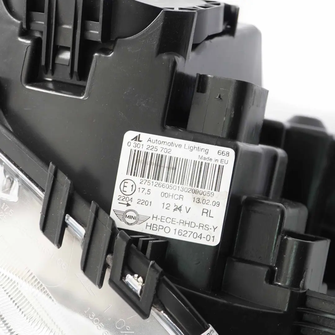 Mini Cooper R55 R56 R57 R58 Headlight Halogen Right Turn Indicator Yellow O/S - SKU rhd-2751266-2 - Part number 2751266