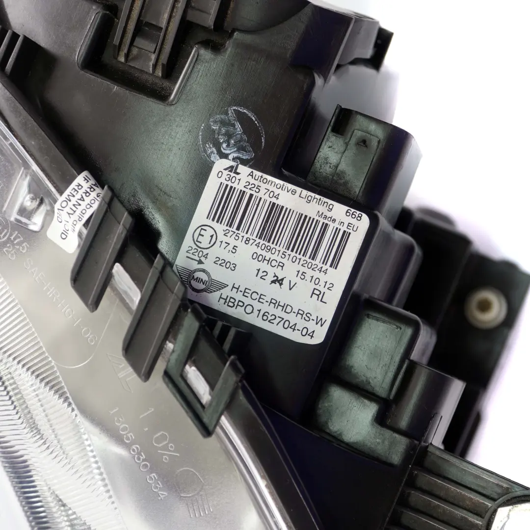 Headlight Mini Cooper R56 R57 R58 R59 3 Front Right O/S Turn Indicator White to with Part number 2751874 Headlight Mini Cooper R56 R57 R58 R59 3 Front Right O/S Turn Indicator White - SKU rhd-2751874-3 - Part number 2751874