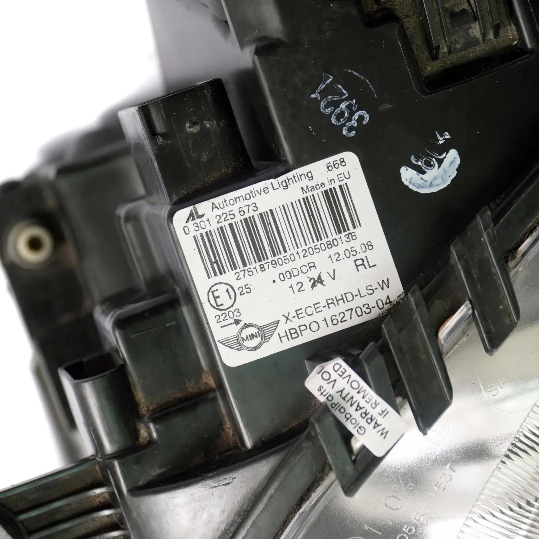 Side Xenon Headlight Headlamp Left N/S to Mini Cooper R55 R56 R57 R58 R59 Passenger with Part number 2751879 Mini Cooper R55 R56 R57 R58 R59 Passenger Side Xenon Headlight Headlamp Left N/S - SKU rhd-2751879-3 - Part number 2751879