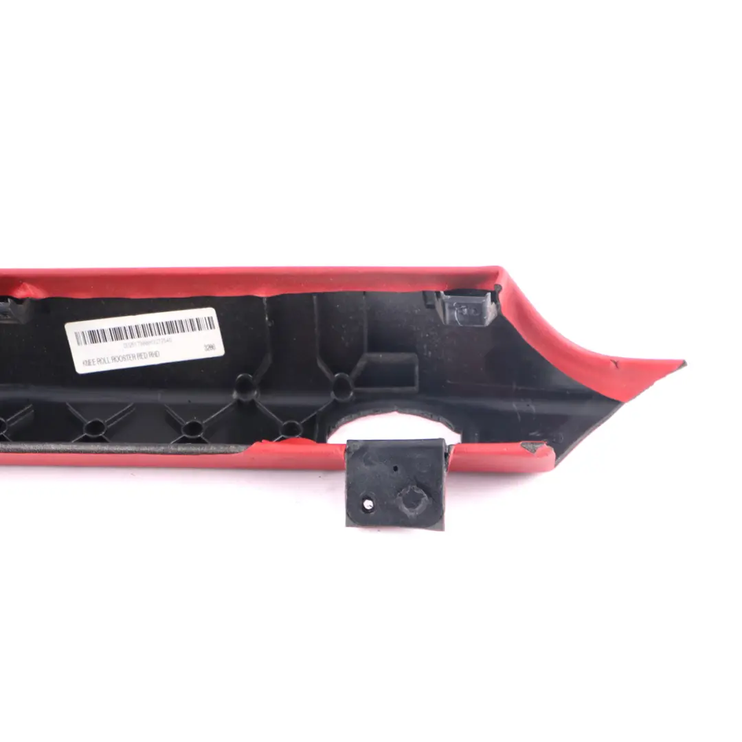 Knee Protection Passenger's Side Left N/S Rooster Red 2751142 to Mini R55 R56 F57 with Part number 2752123 Mini R55 R56 F57 Knee Protection Passenger's Side Left N/S Rooster Red 2751142 - SKU rhd-2752123-1 - Part number 2752123