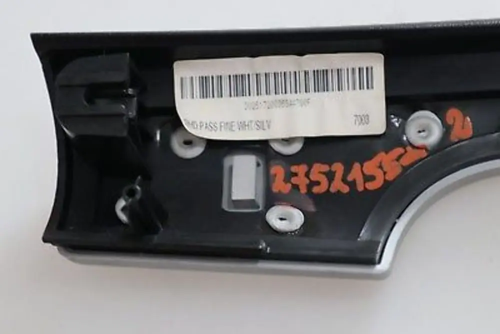BMW MINI Coope R55 R56 Dashboard Panel Trim Cover right O/S FLUID SILVER 2752155 - SKU rhd-2752155-2 - Part number 51452752155