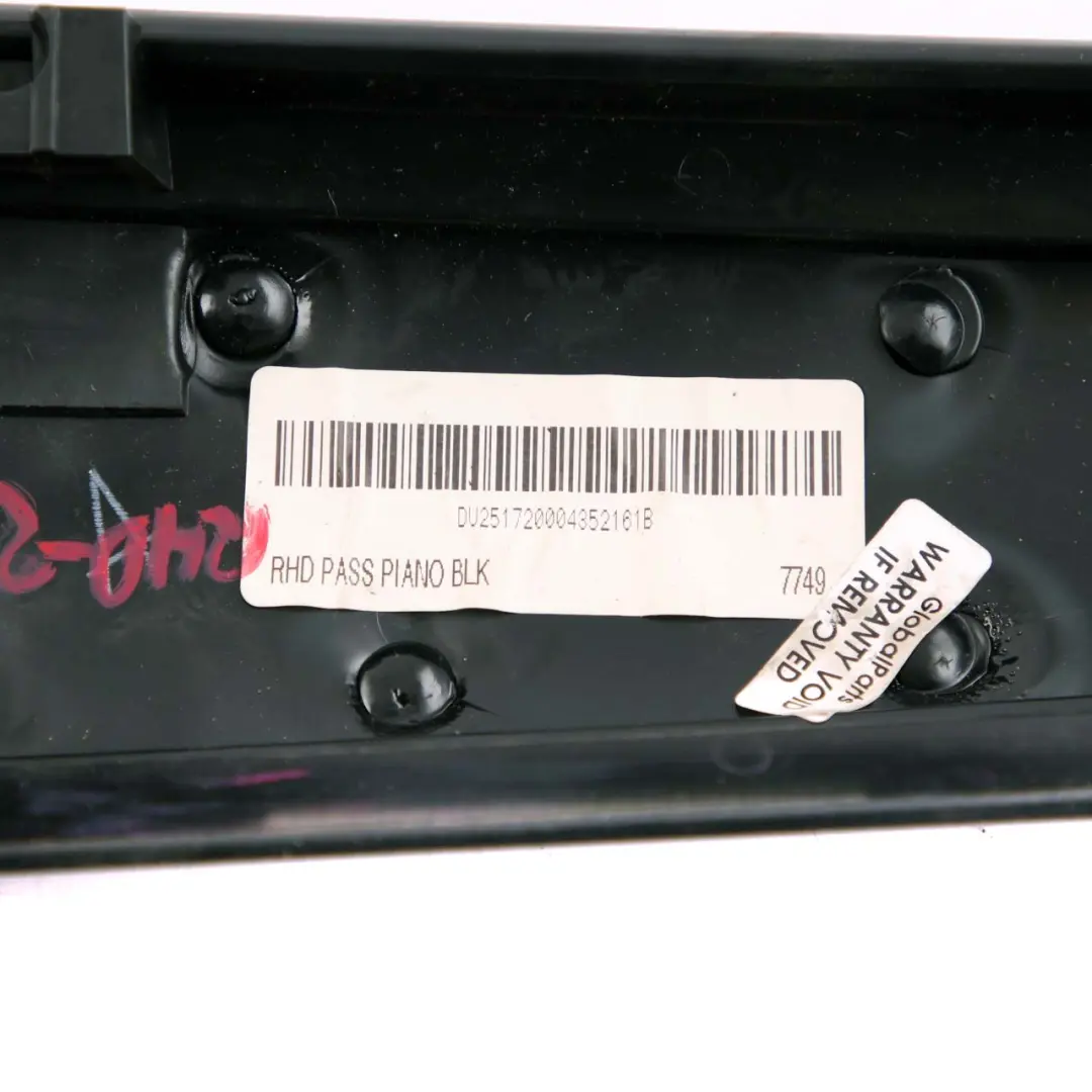 Upper Dashboard Dash Panel Trim Cover Piano Black to MINI Cooper R56 R57 with Part number 2752199 MINI Cooper R56 R57 Upper Dashboard Dash Panel Trim Cover Piano Black - SKU rhd-2752199 - Part number 2752199