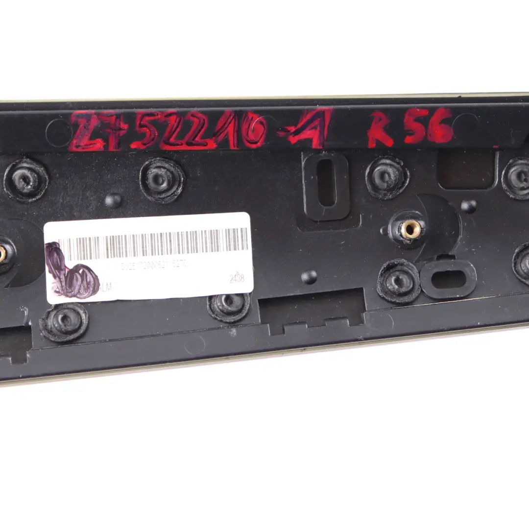 Dashboard Panel Trim Cover BRUSHED ALLOY 275288 to Mini Cooper R55 R56 with Part number 2752210 Mini Cooper R55 R56 Dashboard Panel Trim Cover BRUSHED ALLOY 275288 - SKU rhd-2752210-1 - Part number 2752210