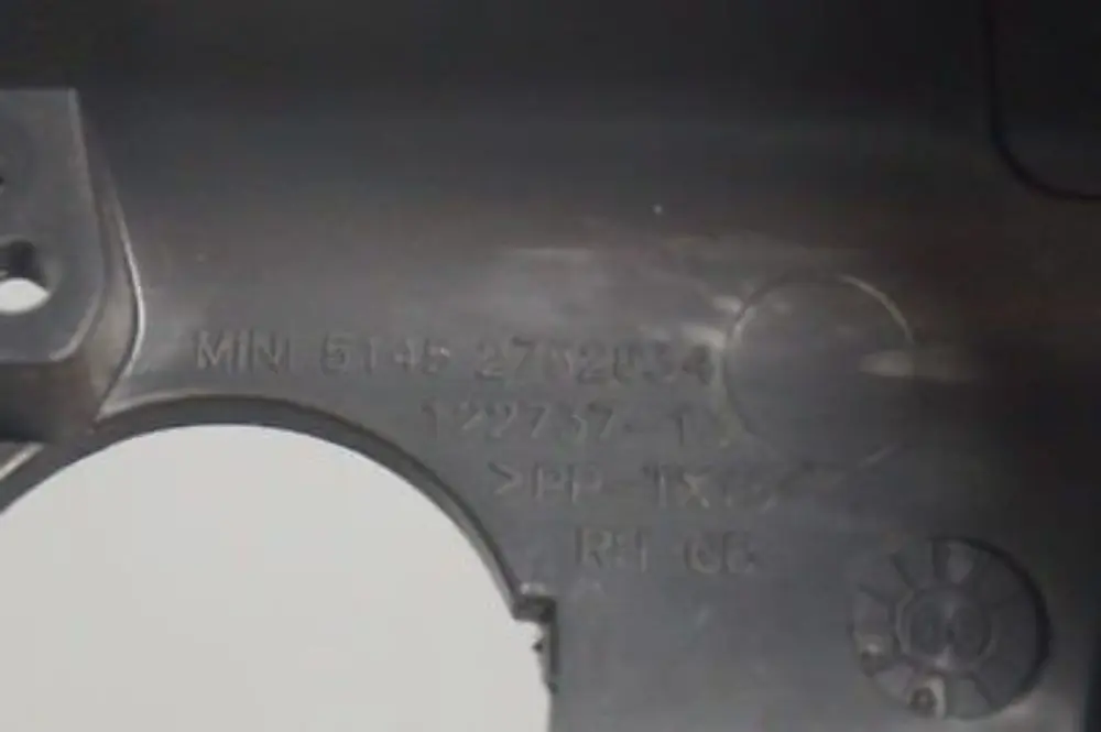 Knee Protection Driver's Side Right O/S to BMW Mini Cooper 2 R55 R56 R57 with Part number 2752834 BMW Mini Cooper 2 R55 R56 R57 Knee Protection Driver's Side Right O/S - SKU rhd-2752834-2 - Part number 2752834