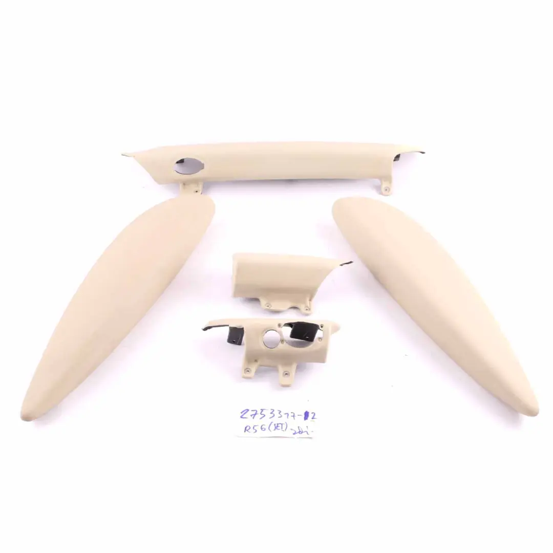 Mini Cooper One R56 R57 Dashboard Dash Trim Cover Set Cream White - SKU rhd-2753317 - Part number 2753317