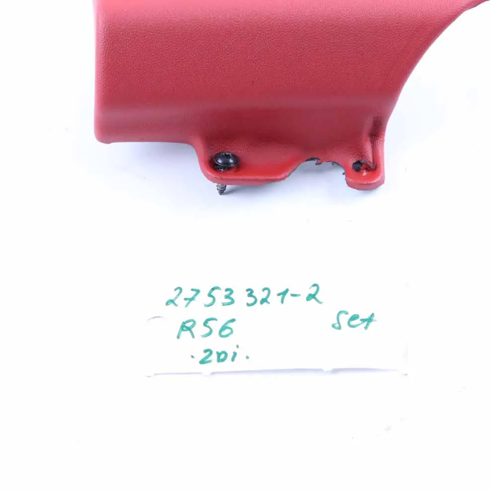 Dashboard Dash Trim Cover Set Rooster Red to Mini Cooper One R56 R57 R58 with Part number 2753321 Mini Cooper One R56 R57 R58 Dashboard Dash Trim Cover Set Rooster Red - SKU rhd-2753321-2 - Part number 2753321