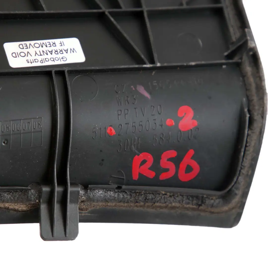 Trim Panel Compartment Left N/S to Mini R55 R56 R57 Battery Cover with Part number 2755034 Mini R55 R56 R57 Battery Cover Trim Panel Compartment Left N/S - SKU rhd-2755034-2 - Part number 2755034