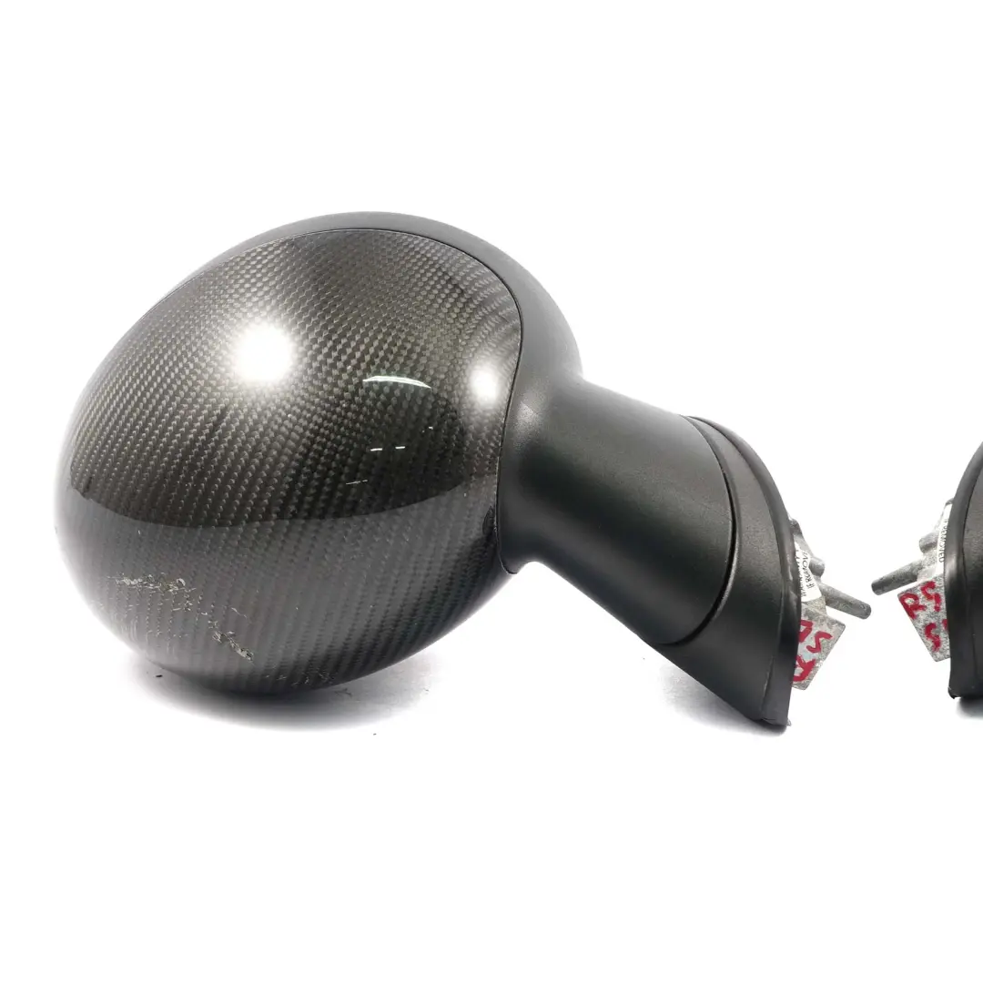Door Wing Mirror Mini R56 R55 Left Right N/O/S Outside Carbon Set to with Part number 2755637 2755638 Door Wing Mirror Mini R56 R55 Left Right N/O/S Outside Carbon Set - SKU rhd-2755637 / 2755638-CARBON - Part number 2755637 2755638
