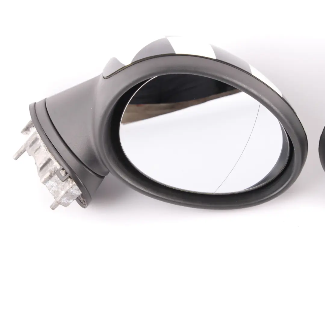Mini Cooper R55 R56 Left Right Door Wing Mirror N/O/S Checkered 3 Pins Set - SKU rhd-2755637 / 2755638-CHK - Part number 2755637 2755638