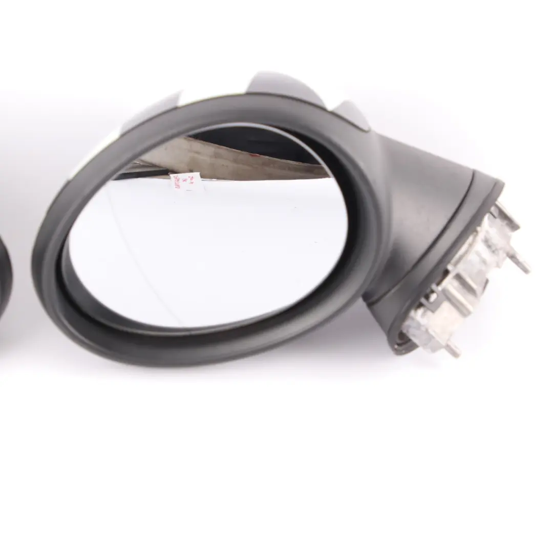 Mini Cooper R55 R56 Left Right Door Wing Mirror N/O/S Checkered 3 Pins Set - SKU rhd-2755637 / 2755638-CHK - Part number 2755637 2755638