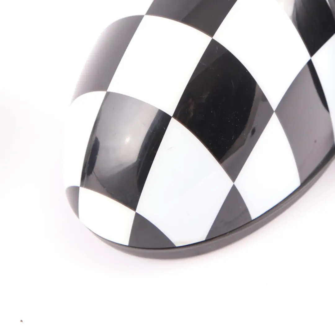 Mini Cooper R55 R56 Left Right Door Wing Mirror N/O/S Checkered 3 Pins Set - SKU rhd-2755637 / 2755638-CHK - Part number 2755637 2755638