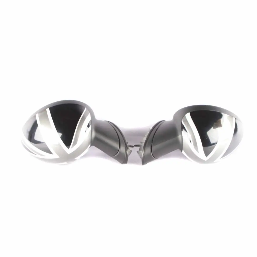 Mini Cooper R55 R56 Left Right Door Wing Mirror Heated N/O/S Union Jack Set - SKU rhd-2755637/2755638-UK - Part number 2755637 2755638