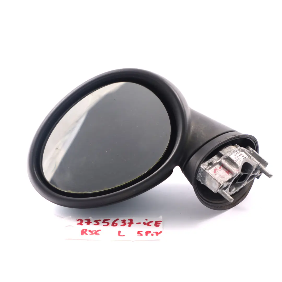 Wing Mirror Mini R55 R56 Heated Left Door N/S 5 Pins Ice Blue - B28 to with Part number 2755637 Wing Mirror Mini R55 R56 Heated Left Door N/S 5 Pins Ice Blue - B28 - SKU rhd-2755637-ICE - Part number 2755637
