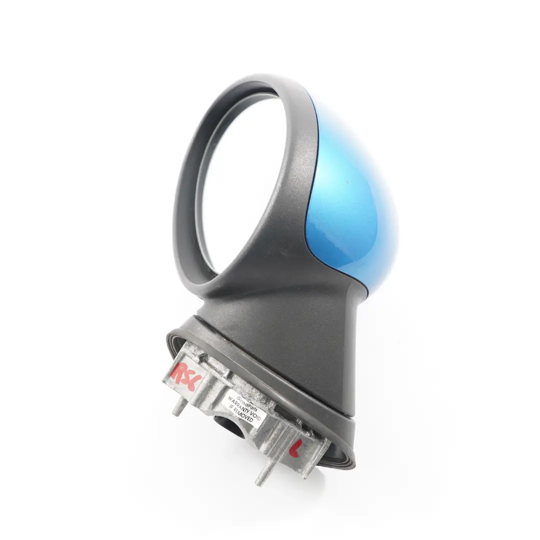 Heated Left Door Wing Mirror N/S 5-Pin Laser Blue Metallic A59 to Mini R55 R56 R57 with Part number 2755637 Mini R55 R56 R57 Heated Left Door Wing Mirror N/S 5-Pin Laser Blue Metallic A59 - SKU rhd-2755637-LAB1 - Part number 2755637