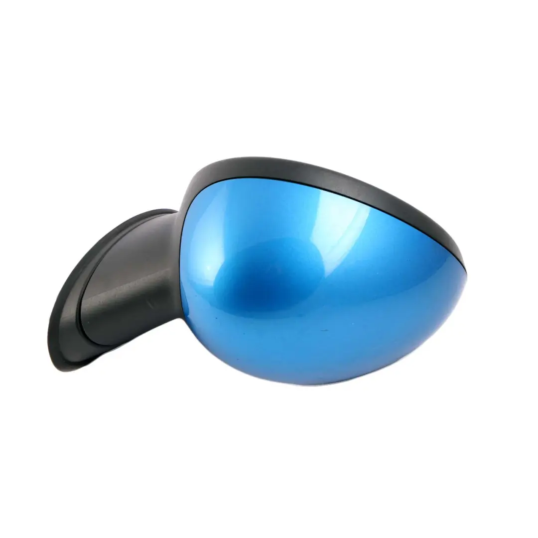 Heated Left Door Wing Mirror N/S Laser Blue Metallic A59 to Mini Cooper R55 R56 R57 with Part number 2755637 Mini Cooper R55 R56 R57 Heated Left Door Wing Mirror N/S Laser Blue Metallic A59 - SKU rhd-2755637-LAB - Part number 2755637