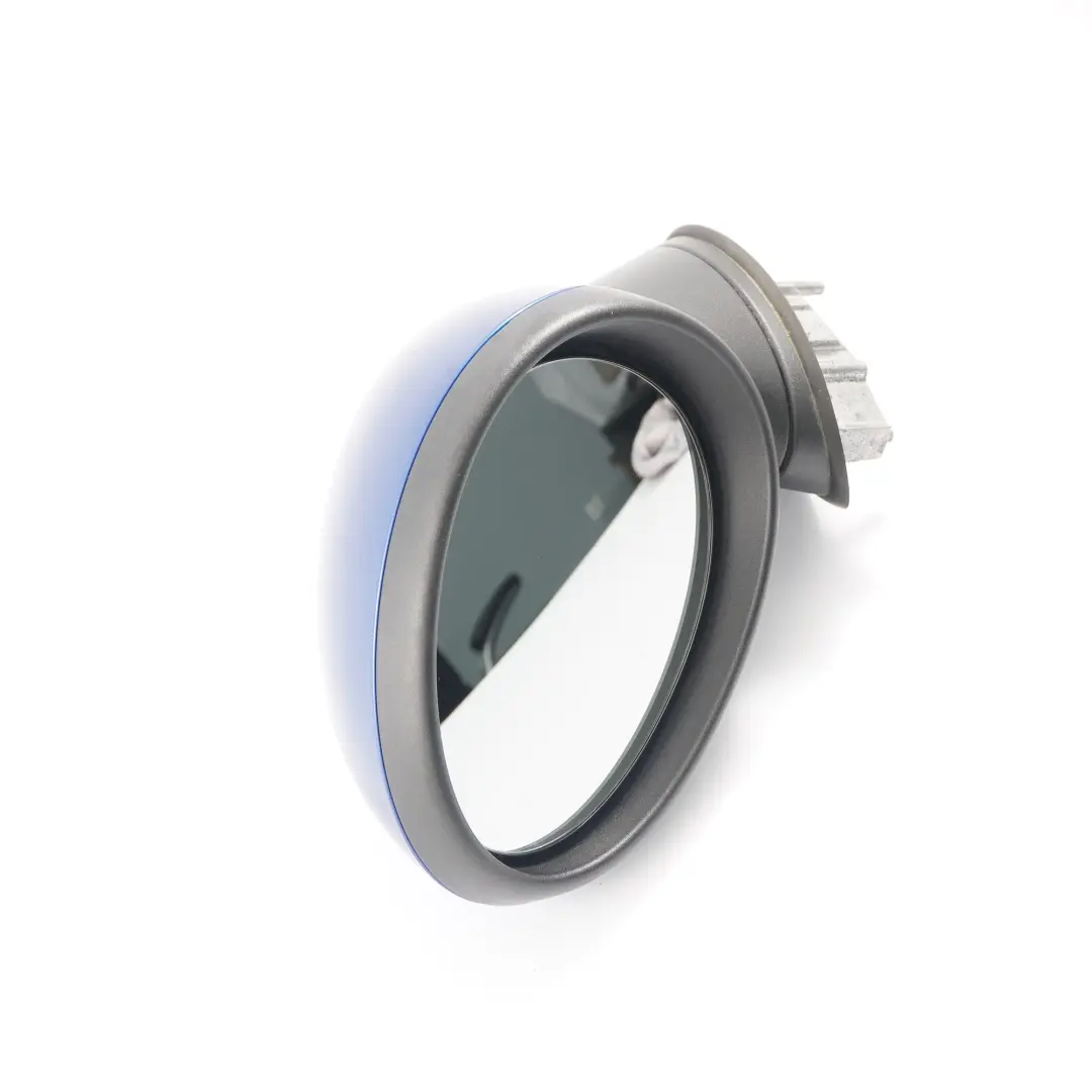 Left Heated Door Wing Mirror N/S Lightning Blue A63 to Mini Cooper One R55 R56 R57 with Part number 2755637 Mini Cooper One R55 R56 R57 Left Heated Door Wing Mirror N/S Lightning Blue A63 - SKU rhd-2755637-LB - Part number 2755637