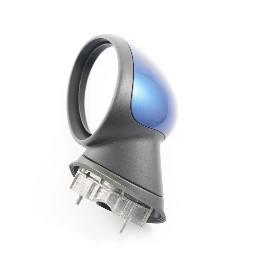 Left Heated Door Wing Mirror N/S Lightning Blue A63 to Mini Cooper One R55 R56 R57 with Part number 2755637 Mini Cooper One R55 R56 R57 Left Heated Door Wing Mirror N/S Lightning Blue A63 - SKU rhd-2755637-LB - Part number 2755637
