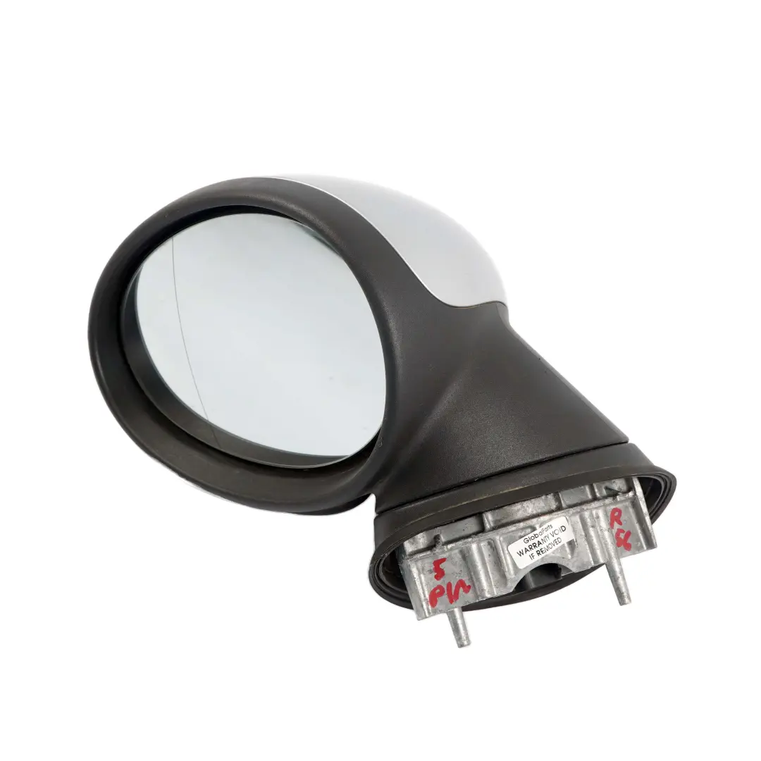  Wing Mirror Mini R55 R56 R57 Complete Heated Left N/S Door Pure Silver 900 - SKU rhd-2755637-PS - Part number 2755637