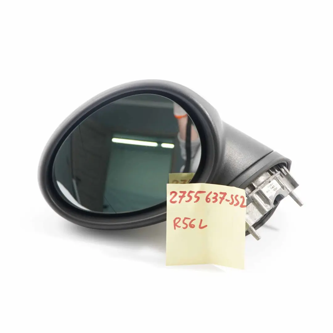 Wing Mirror Mini R55 R56 Heated Left Door N/S Rear View Sparkling Silver 5 PIN to with Part number 2755637 Wing Mirror Mini R55 R56 Heated Left Door N/S Rear View Sparkling Silver 5 PIN - SKU rhd-2755637-SS2 - Part number 2755637