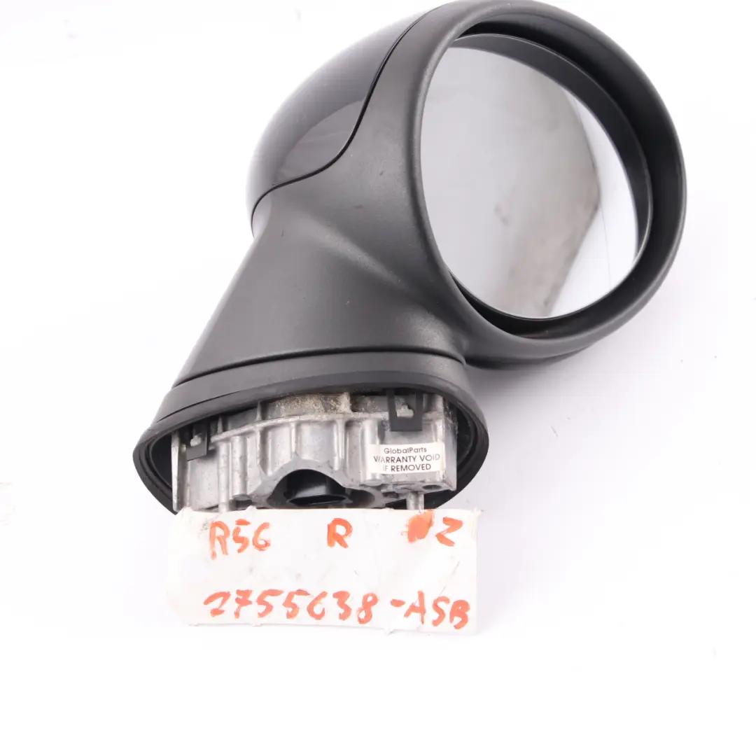 Right Door Wing Mirror O/S Astro Black Metallic A25 to Mini Cooper One 3 R55 R56 with Part number 2755638 Mini Cooper One 3 R55 R56 Right Door Wing Mirror O/S Astro Black Metallic A25 - SKU rhd-2755638-ASB3 - Part number 2755638