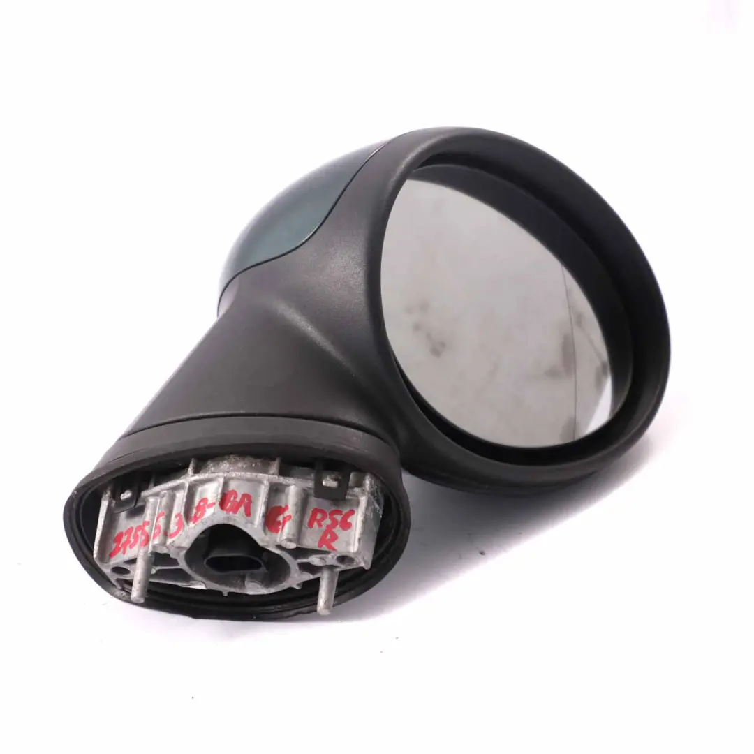 Right Door Wing Mirror O/S British Racing Green A67 3-Pin to Mini Cooper R55 R56 with Part number 2755638 Mini Cooper R55 R56 Right Door Wing Mirror O/S British Racing Green A67 3-Pin - SKU rhd-2755638-BRG - Part number 2755638