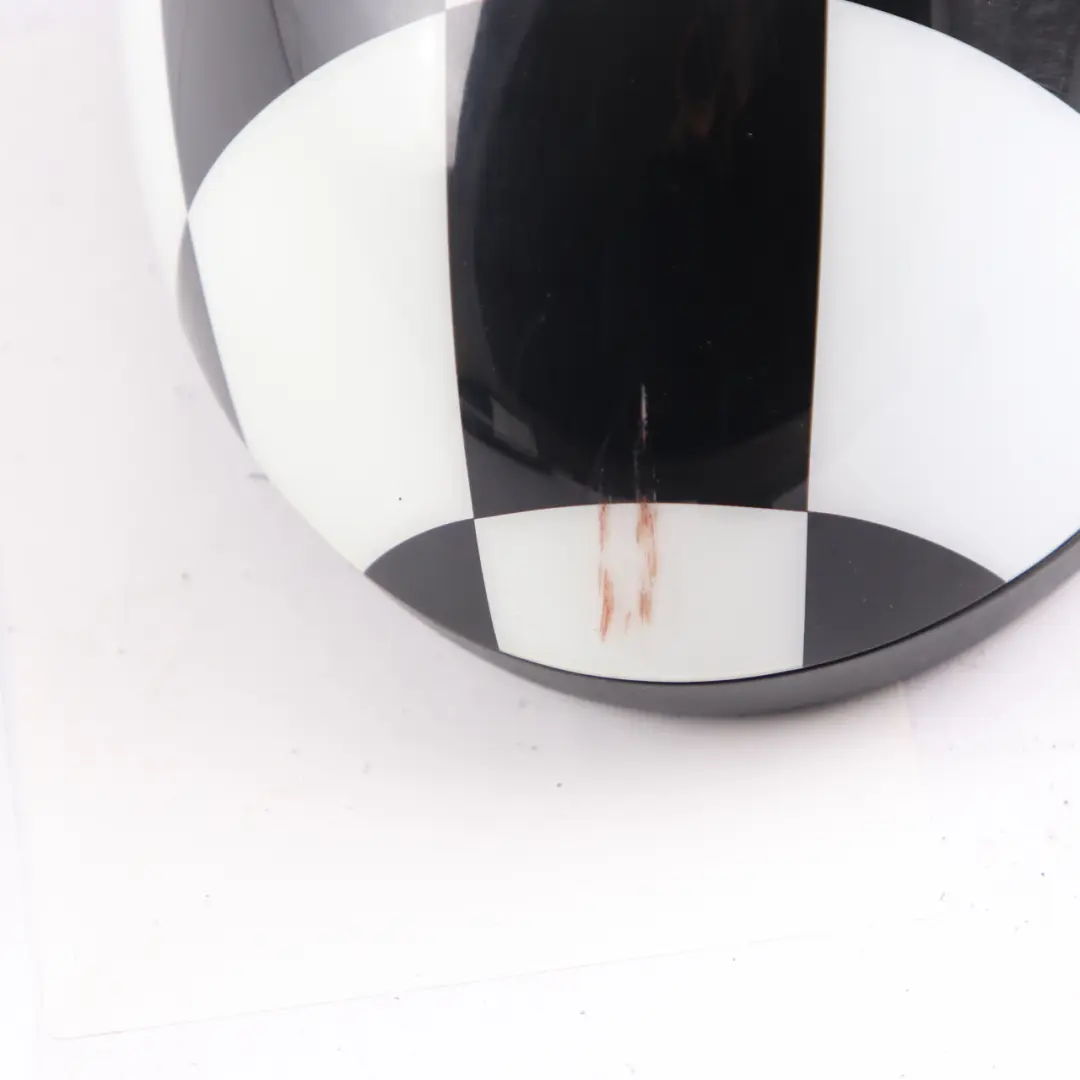 Wing Mirror Mini Cooper R55 R56 Heated Right Door O/S Checkered Black White to with Part number 2755638 Wing Mirror Mini Cooper R55 R56 Heated Right Door O/S Checkered Black White - SKU rhd-2755638-CHK - Part number 2755638