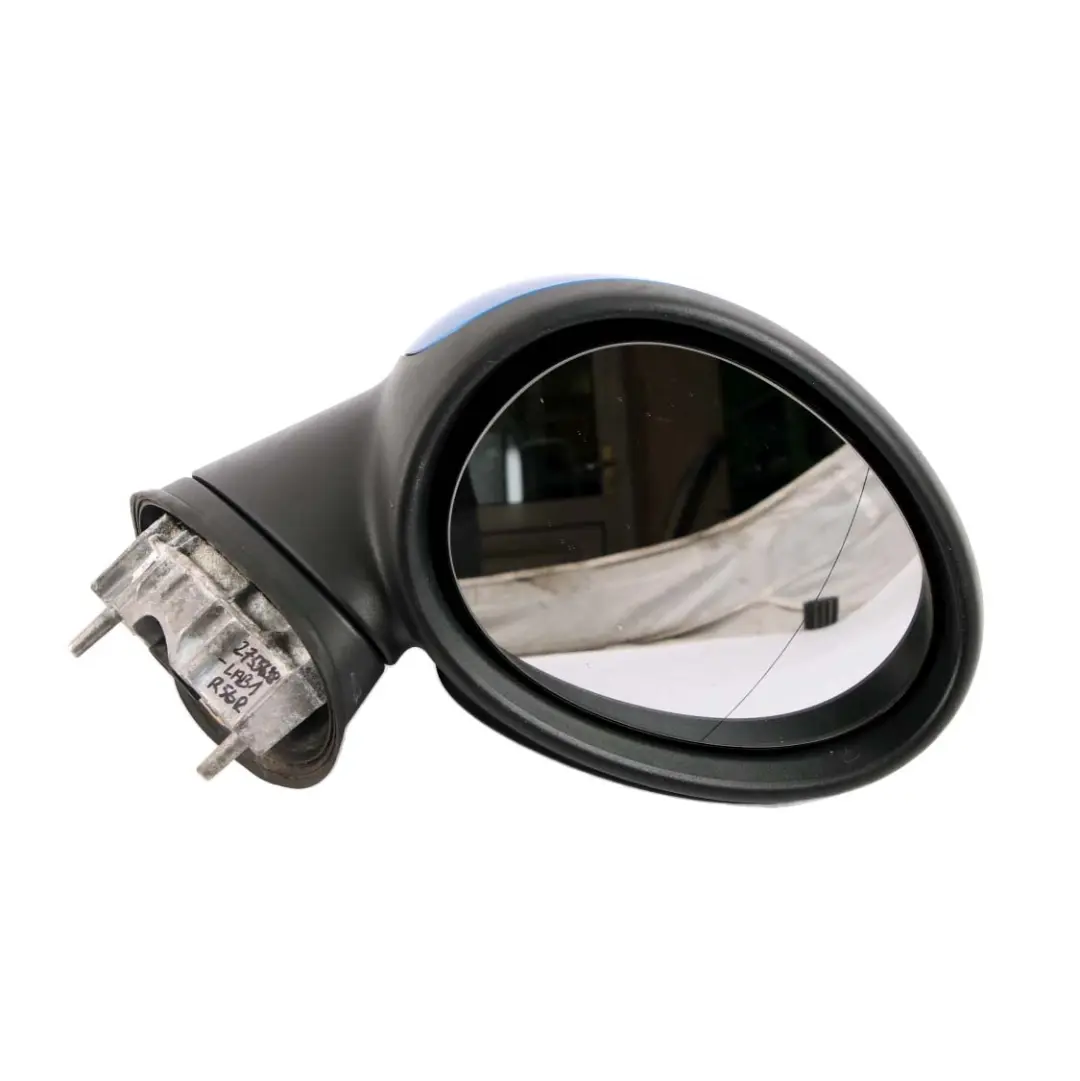 Door Wing Mirror Mini Cooper R55 R56 R57 Right O/S Heated Laser Blue A59 to with Part number 2755638 Door Wing Mirror Mini Cooper R55 R56 R57 Right O/S Heated Laser Blue A59 - SKU rhd-2755638-LAB1 - Part number 2755638