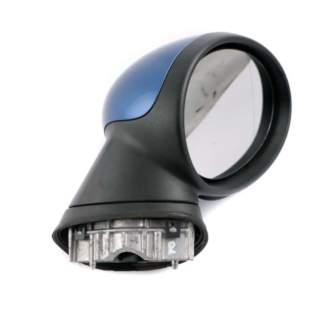 Right Driver Door Wing Mirror O/S Lightning Blue A63 to Mini Cooper R55 R56 1 with Part number 2755638 Mini Cooper R55 R56 1 Right Driver Door Wing Mirror O/S Lightning Blue A63 - SKU rhd-2755638-LB1 - Part number 2755638