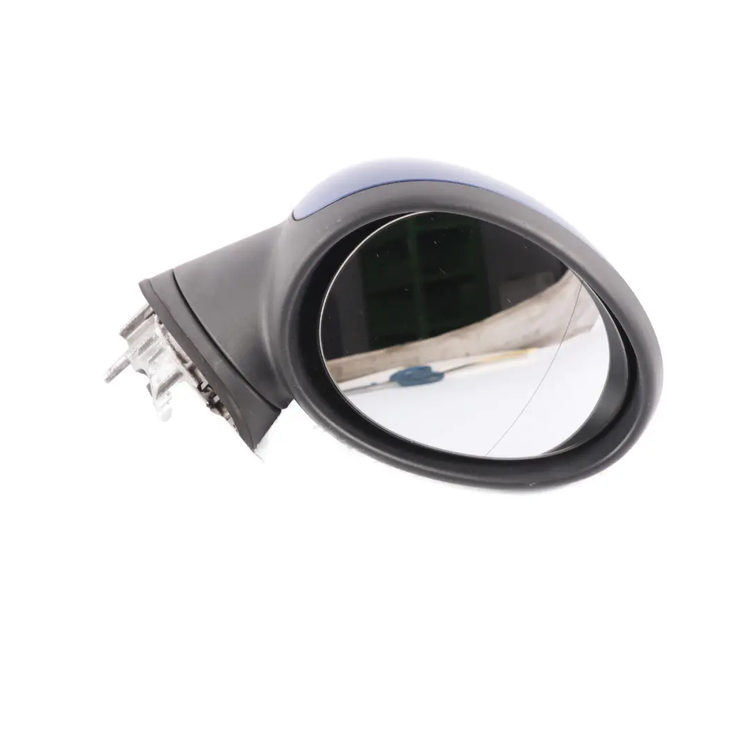 Wing Mirror Mini Cooper R55 R56 Door Right O/S Outside 3 Pins Lightning Blue A63 to with Part number 2755638 Wing Mirror Mini Cooper R55 R56 Door Right O/S Outside 3 Pins Lightning Blue A63 - SKU rhd-2755638-LB - Part number 2755638