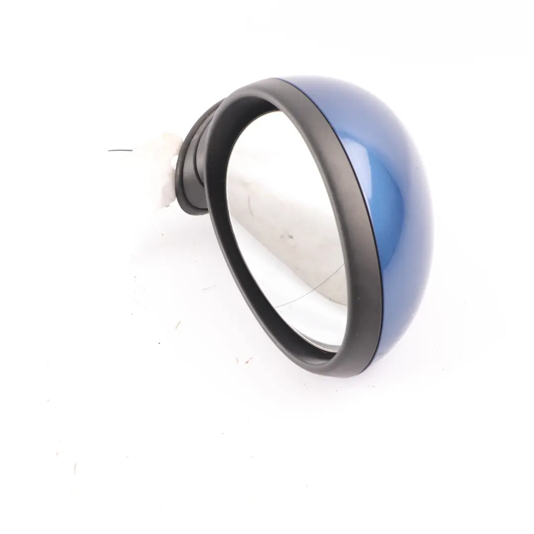 Wing Mirror Mini Cooper R55 R56 Door Right O/S Outside 3 Pins Lightning Blue A63 to with Part number 2755638 Wing Mirror Mini Cooper R55 R56 Door Right O/S Outside 3 Pins Lightning Blue A63 - SKU rhd-2755638-LB - Part number 2755638
