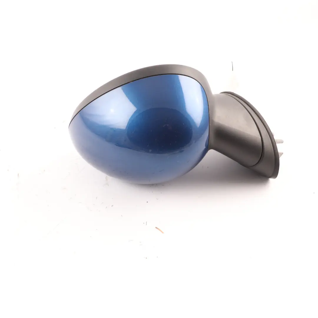 Wing Mirror Mini Cooper R55 R56 Door Right O/S Outside 3 Pins Lightning Blue A63 to with Part number 2755638 Wing Mirror Mini Cooper R55 R56 Door Right O/S Outside 3 Pins Lightning Blue A63 - SKU rhd-2755638-LB - Part number 2755638